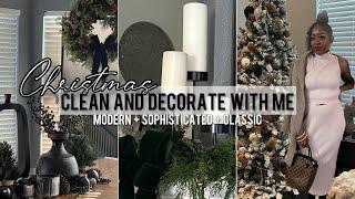 CHRISTMAS CLEAN AND DECORATE WITH ME 2023 | CLASSIC SOPHISTICATED MODERN CHRISTMAS DECORATING IDEAS