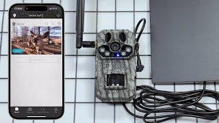INQMEGA New 4G GPS Tracking Solar Battery Camera connection demonstration  (HC808 4G - Version)