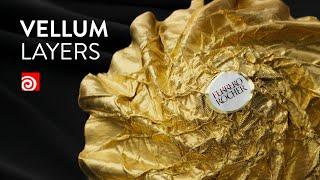Layering Vellum simulations in Houdini to wrap a Ferrero Rocher (Step by step free tutoral)