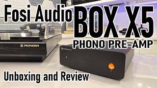 BOX X5 Phono Preamp by Fosi Audio - Unboxing, Review, and Demo