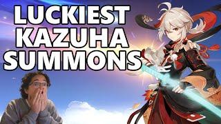 THE LUCKIEST KAZUHA SUMMONS | Genshin Impact