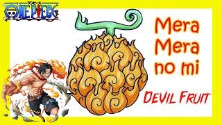 How to draw Flame Flame fruit Mera Mera no mi // Devil Fruit // One Piece