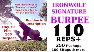 Ironwolf's signature Burpee, 110 burpee, 250 pushup, NO EQUIPMENTS 50+ fit