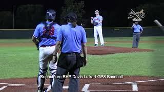 Sophomore RHP Davis Luikart GPS Baseball