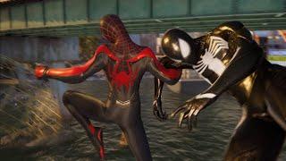 Spider-Man 2 PS5 - New Peter Symbiote & Miles Dual Combat Gameplay - 4K