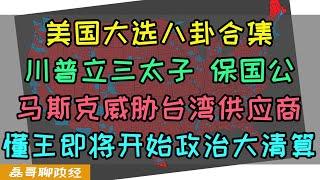 美国大选八卦合集！川普立三太子封马斯克为保国公，马斯克威胁台湾供应商搬出台湾岛，伊万卡背刺川普经过，宾州阿米什人投票懂王竟然是美国华裔的功劳，制造业能否回流美国？