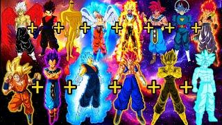 (RS) AOD Vegito+GT+A+SG+AF Vegito MT+G.O.D Goku+GPG+GG+GSSJG+DV+UBV+God Gogito+GV+GSG Fusion 