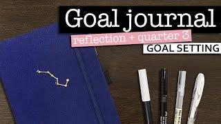 GOAL PLANNER CHECK-IN  Reflecting on my goals and setting goals for quarter 3 | Goal bullet journal