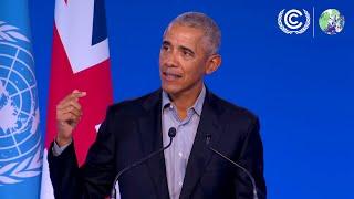 Former President of the United States Barack Obama at #COP26 (Full Speech)