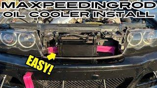 Maxpeedingrod 13 row oil cooler - performance boosted E46 330 M3 oil cooler review and install