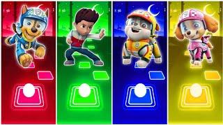 Chase  Ryder  Rubble  Skye - Paw Patrol  Tiles Hop EDM Rush