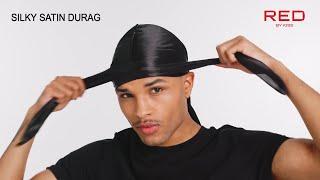 How to Tie a Durag | Level Up Your Style with Red by Kiss Durag Collection! #durag #tutorial