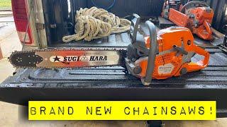 3 brand new chainsaws!