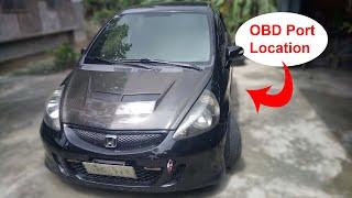 Honda Jazz/Fit OBD Port Location