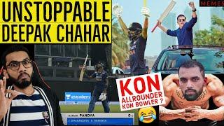 DEEPAK CHAHAR  BATTING INDIA VS SRI LANKA 2ND ODI MATCH REVIEW | MEMES