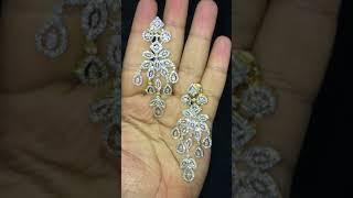 Exclusive Wedding wear Natural Diamond Studded Earring #Sheetal Diamonds