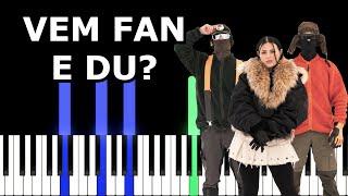 VEM FAN E DU? - Hooja & Miriam Bryant | Piano Tutorial