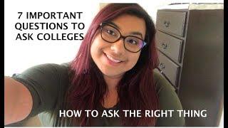 7 IMPORTANT QUESTIONS TO ASK COLLEGES/GRAD PROGRAMS || BACK TO SCHOOL TIPS || Daisy Michelle