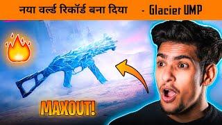 I got Free UMP Glacier Skin and Maxout Glacier UMP - World Record crate opening in BGMI