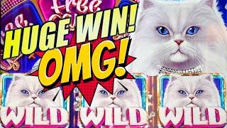 HUGE WIN! FROM BAD KITTY TO GOOD!  MAJOR JACKPOT! KITTY GLITTER GRAND Slot Machine (IGT)