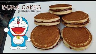 Dora Cakes / Dora Pancakes Recipe In Hindi - Eggless Dora Cakes - @ Khatri's Kitchen