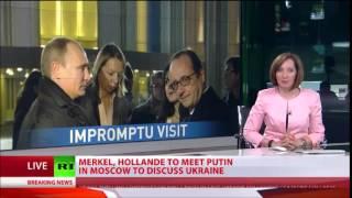 MERKEL, Hollande, Putin to Discuss END to Ukraine's Civil WAR at Moscow TALKS