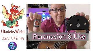 Ukulele With Percussion - Foot Tambourine & Finger Shaker