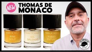 Thomas De Monaco Parfums RAW GOLD 2023 + New Fragrances SOL SALGADO, FUEGO FUTURO Review