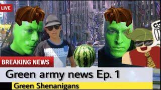 Green army News ep 1 THREE IDIOTS INTERVIEW FAMOUS ROBLOX YOUTUBER WHO IS A MELON  (collab)
