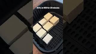 day 7  of 20 minute recipes - Air Fryer Crispy Garlic Tofu