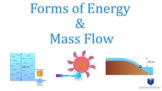 Forms of Energy & Mass Flow | Thermodynamics | (Solved Examples)