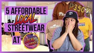 5 AFFORDABLE LOCAL STREETWEAR BRANDS AT LOCAL PARADE BELOW 1000 PESOS! (COZIEST, HIGH MINDS, DRONE)