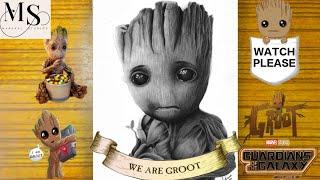 Guardian of Art : Capturing Groot's Essence, Artistic Process Revealed