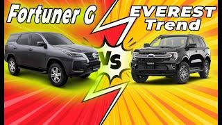 Next Gen Ford Everest Trend Vs Toyota Fortuner G | anong pinag kaiba ?