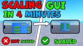 How to SCALE IN-GAME Gui FAST! | Buttons + Frames + ScrollingFrames | Roblox Studio