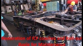 Restoration Lifting of ICF coaches and Roll-out of Bogie for Maintenance and Air Brake Testing