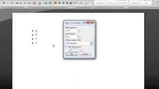 How to Adjust Space in a Bullet List on Microsoft Word : Microsoft Word Basics