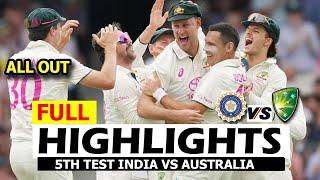 India Vs Australia | Full Highlights | 5th Test Match Day 1 2024 | Ind Vs Aus