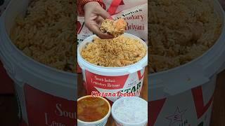 ₹1300 Full Bucket Biryani Unpacking Original Ambur Star Briyani ⭐ Ambur Chicken Biryani #nonveg