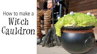 How to make a witch's cauldron for Halloween