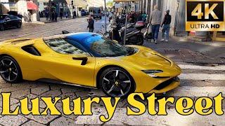 Luxury Shopping Street / Italy-Milan / 4K
