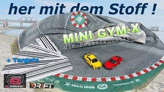 DR!FT Rennstrecke aus STOFF !! - MINI GYM-X | Roll Rennstrecke | + Targets | Full Review [deutsch]