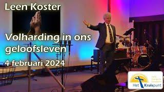 "Volharding in ons geloofsleven" - voorganger Leen Koster - 4 februari 2024 - 10:00 uur