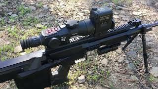 Shooting Newest 50 BMG Riffle GM6 Lynx with ATN X-sight Smart Scope Real Life