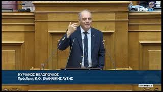 Κ. Βελόπουλος (Πρόεδρος ΕΛΛΗΝΙΚΗΣ ΛΥΣΗΣ) (Συμφωνίας Πολιτιστικής Συνεργασίας) (20/11/2024)