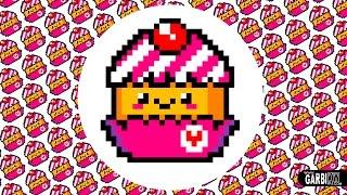 Kawaii Cupcake - Drawing Pixel Art by Garbi KW - Cute Characters Design