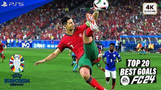 EA FC 24 | TOP 20 GOALS FT. EURO 2024 PS5 4K