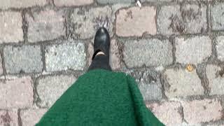 ASMR bonus track Walk in the town. Sounds of heels on pavement and cobblestone streets. White noise.