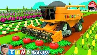 Harvester Tractor for Kids Harvesting Fire Trouble | Harvester Tractor Uses for Children