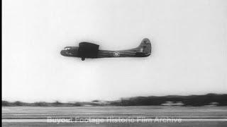 Historic Archival Stock Footage WWII - Air Glider Spans Ocien With War Cargo For Britain